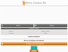 Tablet Screenshot of dentalcosmeticspa.com